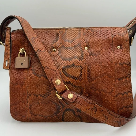 Furla Python Diana Shoulder or Crossbody Bag - Picture 1 of 16